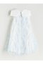 Peak New Season Peter Pan collar Patterned Girls' Tulle Dress - 2