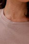 Eveli̇ Women's Regular Fit Crew Neck 100% Cotton Short Sleeve White T-Shirt - - 7