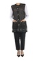 Women's Thick Front Button Pocket Thin Hole Vest - 2