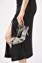 Loverd Women's Evening Dress Shoes with Open Back Window Platinum Honeycomb - 4