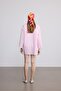 Women's Pink Linen Lace-Up Kimono / Sevde Ugur - 5