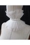 Khloe Double Ribbon Double Layer Tulle Neck Collar White - 6