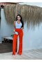 Women's High-Waisted Slit-Hem Bootcut Jeans Pants - 3