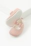 First Step Non-Slip Sole Rubber Comfortable Glitter Bow Detailed Girls Ballerina Shoes Booties - 4