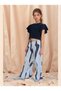 Children's 100% Cotton Belt Detailed Double Suit Blouse&Pants - 2