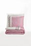 Embroidered Double Satin Duvet Cover Set Niobe Pink - 4