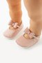 First Step Non-Slip Sole Rubber Comfortable Glitter Bow Detailed Girls Ballerina Shoes Booties - 3
