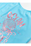 Lcw Kids Blue Quick Dry Girls Swimsuit - 3