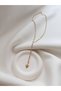 Dorica Necklace - Dorica Pendant with Dangle - Dorica Necklace in Silver and Gold Color - 2