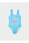 Lcw Kids Blue Quick Dry Girls Swimsuit
