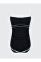 Striped Women's Swimsuit with Removable Pads (S5)