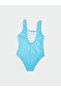 Lcw Kids Blue Quick Dry Girls Swimsuit - 2