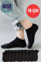 جوارب Hitit Sock للرجال مكونة من 10 أزواج من الجوارب القطنية عالية الجودة باللون الأسود
