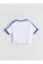 Gencc Quality Oval Collar Hello Kitty Printed Girls' Crop T-Shirt - 3