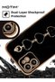 Heart Chain Case for iPhone 14 Pro Love Heart Full-Body Protection TPU Phone Cover with Strap Wrist - 5