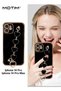 Heart Chain Case for iPhone 14 Pro Love Heart Full-Body Protection TPU Phone Cover with Strap Wrist - 3