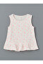 قميص داخلي للفتيات من NEVAVM بياقة بيضاوية مزين بالزهور