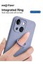 iPhone 14 Silicone Case with 360° Finger Ring Holder,Protection Shockproof with Magnetic Holder - 3