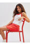 Gencc Quality Square Collar Rope Strap Crop Tank Top for Girls - 2
