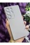Samsung Galaxy S25 Ultra Compatible Velvet Stone Gray Silicone Phone Case - 3