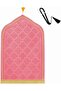 Luxury Foam Prayer Mat with Prayer Beads Soft Padded Islamic Sajadah with Knee Support, Anti-Slip
