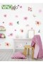 Purple Flower Wallpaper Waterproof PVC Material Home Decoration Wall Sticker Bedroom Living Room - 2