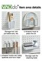 9 قطع من خطافات Pegboard مع أكواب Pegboard وصناديق Pegboard على شكل حلقة - 4