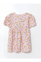 Nevavm Oval Collar Printed Girl's Dress with a Difference - 2