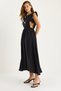 Women's Black Side Band Detailed Long Modal Dress 5254 60281099