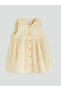 Özmarka New Season Striped Baby Girl Muslin Dress