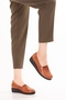Genuine Leather Inside and Outside Soft Textured Casual Shoes Ndr.101 Tan - 8