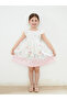 Crew Neck Poplin Girls' Dress (S5)