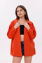 Women's Shirt Button down Muslin Shirt with Front Pockets Loose Long Sleeve Shirt Women Tile - 5