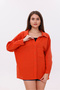 Women's Shirt Button down Muslin Shirt with Front Pockets Loose Long Sleeve Shirt Women Tile - 7