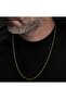 316 L Albanian Knitted Model Gold Steel Necklace Tarnish-Free - 2