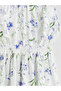 Esvab • Modern & Distinctive Zero Roba Collar Floral Girl's Dress - 4