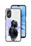 غطاء حماية Oppo A17 باللون الأسود النمري