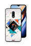 غطاء حماية لهاتف OnePlus 7 بأشكال مربعة ومثلثة ونمط تجريدي