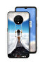OnePlus 7T Protective Case Cover Moon Clouds Town Art