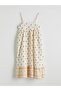 Nevavm Square Collar Girl's Dress with Difference - 3
