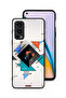 غطاء حماية لهاتف OnePlus Nord 2 5G بأشكال مربعة ومثلثة ونمط تجريدي
