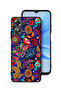غطاء حماية لهاتف Oppo A17 بنقشة طيور وزهور