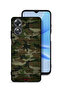 Oppo A17 Protective Case Cover Camouflage Wooden Pattern