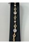 Steel Bracelet with Gold Color Stone - 2