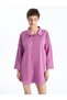Ozmarka New Season Shirt Collar Plain Long Sleeve Women's Beach Dress