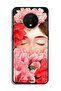 OnePlus 7T Protective Case Cover Girl Face Hide In Flowers Art - 2