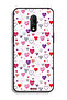 OnePlus 7 Protective Case Cover Hearts Doodle - 2