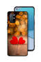 غطاء حماية لهاتف OnePlus 8T 5G برسومات قلبين جميلين