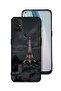 غطاء حماية لهاتف OnePlus Nord N10 5G بتصميم برج إيفل في الليل