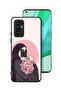 غطاء حماية لهاتف OnePlus 9 5G مع فن التقاط صور سيلفي أثناء حمل الزهور
